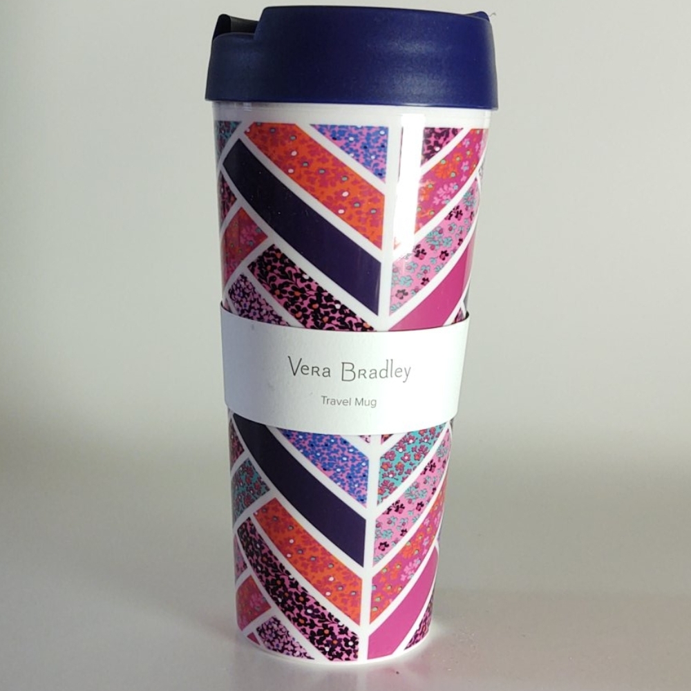 Vera Bradley 16 oz Travel Mug in Modern Medley